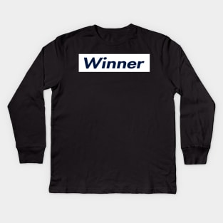 SUPER WINNER LOGO Kids Long Sleeve T-Shirt